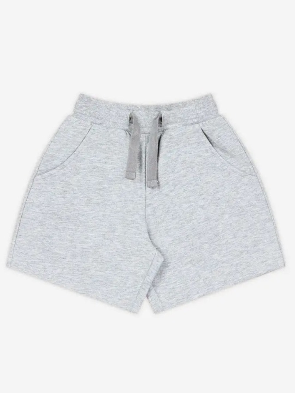 Petite Revery French Terry Shorts Kids Light Grey Drawstring Casual